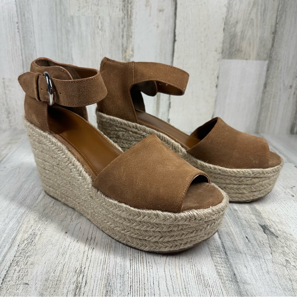 Marc Fisher Brown Platform Wedges - Picture 4 of 11